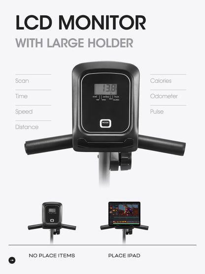 Exercise Bike Recumbent Indoor Stationary Exercise Bike for Home Use with Pluse Monitor/Tablet Holder
